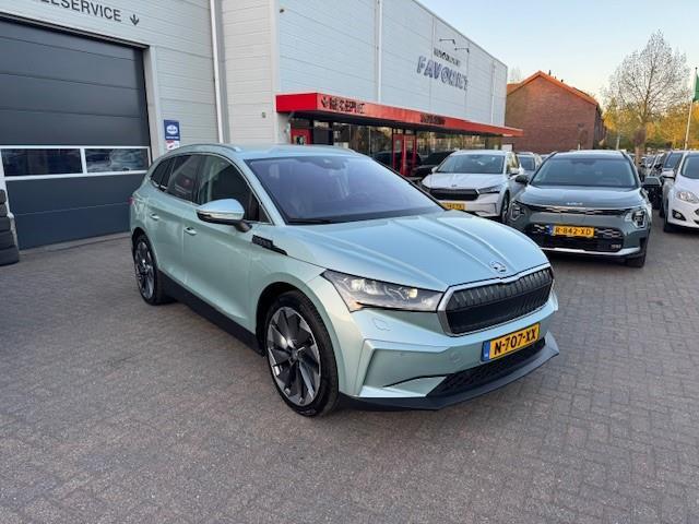 Skoda Enyaq iV 80 First Edition 77kWh SOH 90%/Trekhaak/Acarplay/Navi/Full LED/Leer/Fabrieksgarantie