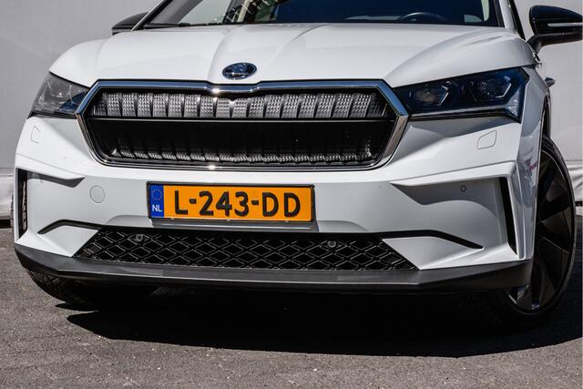 Skoda Enyaq iV 80 204 pk First Edition Trekhaak/ Warmtepomp/ Lederen int./ Stuur+stoelverwarming/ Elek. achterklep/ Blindspot