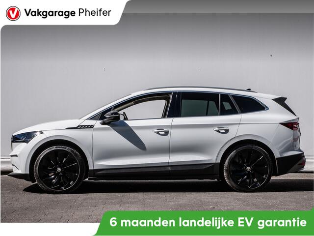Skoda Enyaq iV 80 204 pk First Edition Trekhaak/ Warmtepomp/ Lederen int./ Stuur+stoelverwarming/ Elek. achterklep/ Blindspot