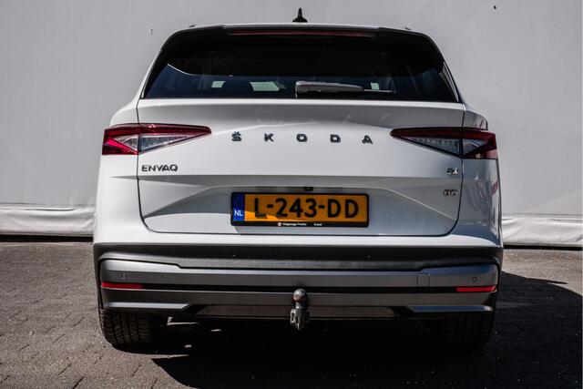 Skoda Enyaq iV 80 204 pk First Edition Trekhaak/ Warmtepomp/ Lederen int./ Stuur+stoelverwarming/ Elek. achterklep/ Blindspot