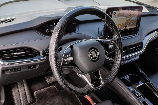 Skoda Enyaq iV 80 204 pk First Edition Trekhaak/ Warmtepomp/ Lederen int./ Stuur+stoelverwarming/ Elek. achterklep/ Blindspot