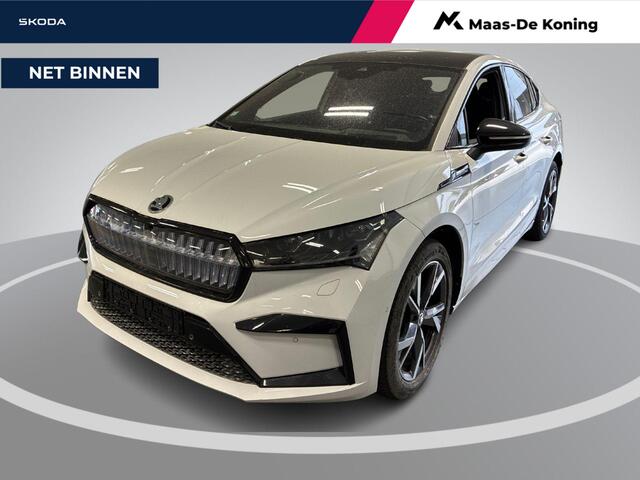 Skoda Enyaq iV Coupé 80 Sportline 204pk · SOH 96,2% · Panoramadak · Cristal Face · 360 Camera · Elek. Bestuurdersstoel · Stoelverwarming voor+ achter · 20'' Inch ·