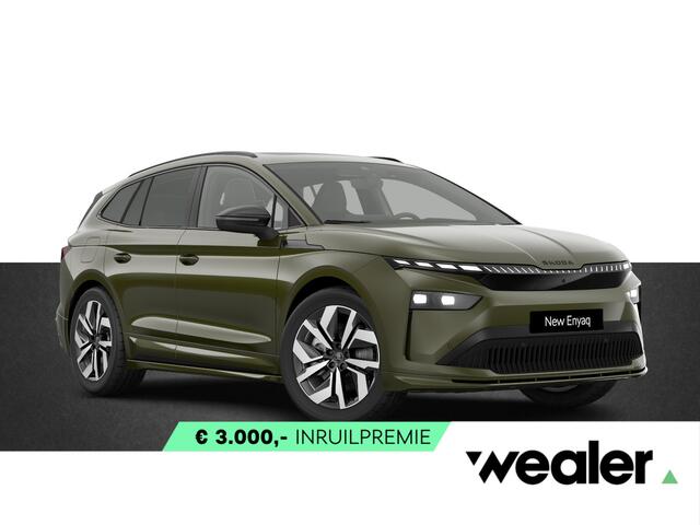 Skoda Enyaq iV 85 Sportline Elektromotor 286 PK | Trekhaak | Panoramadak | Head-up display | 360 camera |