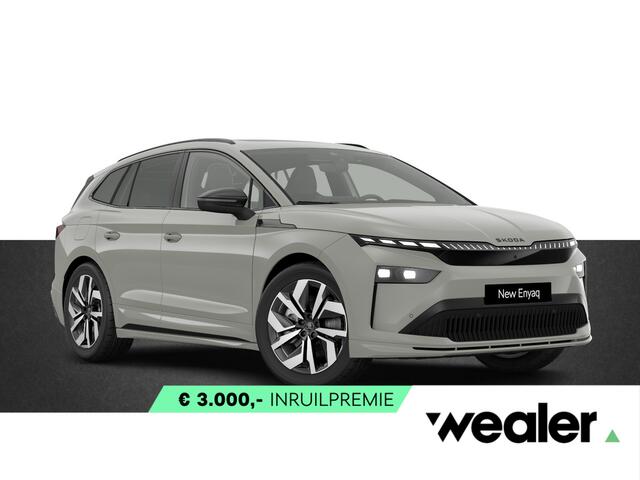 Skoda Enyaq iV Sportline Elektromotor 286 PK | Trekhaak | Panoramadak | head-up display | 360 graden camera |