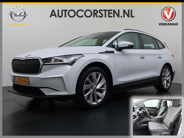 Skoda Enyaq iV 60 SOH 93% Adap.Cruise Stuur+Stoelverwarming 3-Zone Ecc Camera Apple Carplay Android Auto Navi Pdc Lmv 20" DAB P-Assist Isofix Keyless-Go Verkeersbord detectie File Assist 1e Eigenaar Dealeronderhouden Origineel Nederlandse Auto
