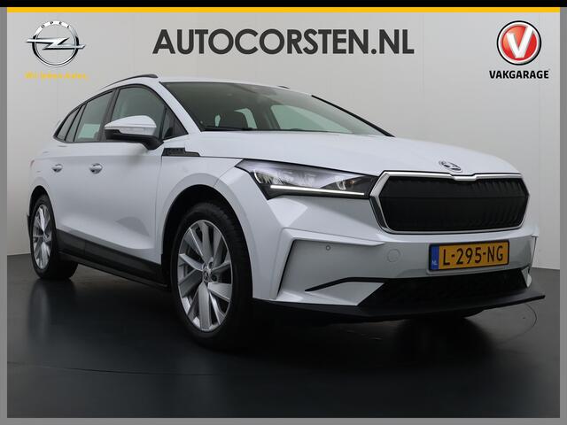 Skoda Enyaq iV 60 SOH 93% Adap.Cruise Stuur+Stoelverwarming 3-Zone Ecc Camera Apple Carplay Android Auto Navi Pdc Lmv 20" DAB P-Assist Isofix Keyless-Go Verkeersbord detectie File Assist 1e Eigenaar Dealeronderhouden Origineel Nederlandse Auto