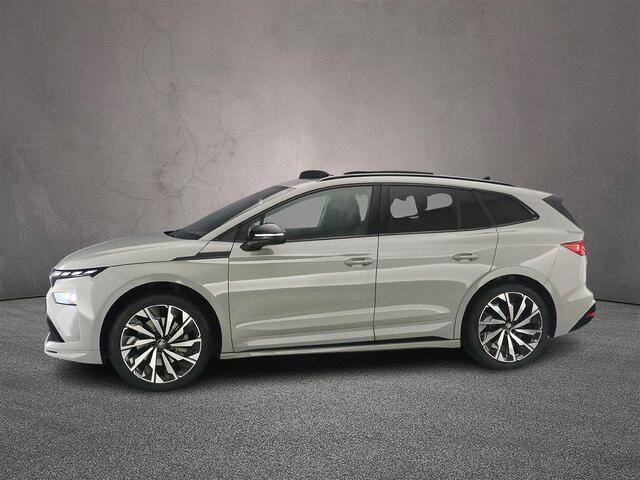 Skoda Enyaq iV 85 Sportline 286pk Automaat Trekhaak, Panoramadak, 360 camera, Adaptive cruise control, CANTON audio, Achteruitrijcamera, Elektrische achterklep