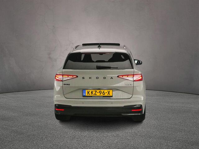 Skoda Enyaq iV 85 Sportline 286pk Automaat Trekhaak, Panoramadak, 360 camera, Adaptive cruise control, CANTON audio, Achteruitrijcamera, Elektrische achterklep