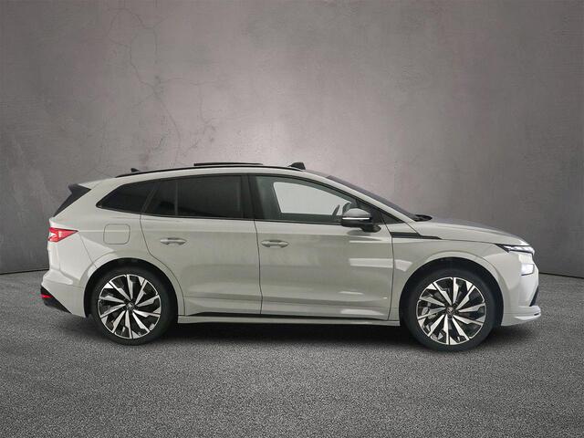 Skoda Enyaq iV 85 Sportline 286pk Automaat Trekhaak, Panoramadak, 360 camera, Adaptive cruise control, CANTON audio, Achteruitrijcamera, Elektrische achterklep
