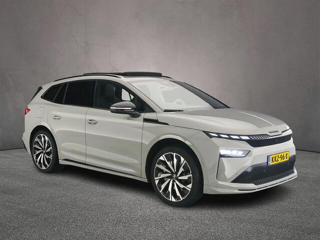 Skoda Enyaq iV 85 Sportline 286pk Automaat Trekhaak, Panoramadak, 360 camera, Adaptive cruise control, CANTON audio, Achteruitrijcamera, Elektrische achterklep