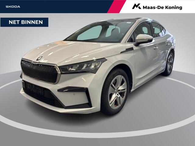 Skoda Enyaq iV Coupé 60 180pk · SOH 94,1% · Panoramadak · Camera · Apple/Android Car Play · 19"Velgen · Sfeerverlichting · Elek. Inklapbare Spiegels ·
