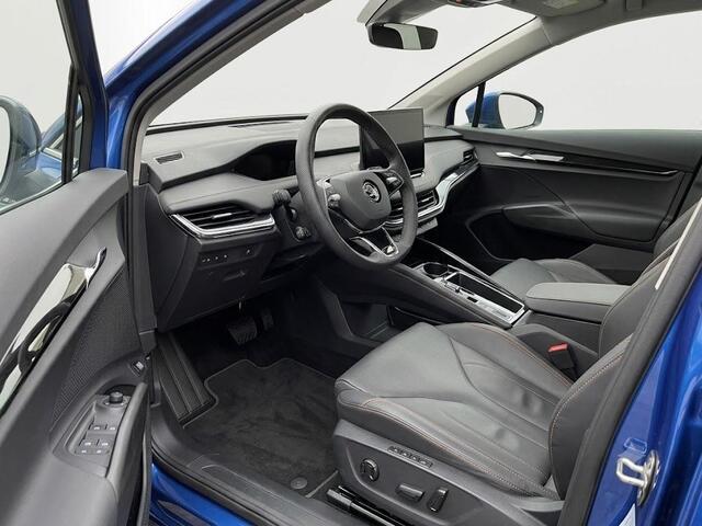 Skoda Enyaq iV 80 First Edition 204pk | Trekhaak | Lederen bekleding | Navigatie | 21 inch Lichtmetalen velgen | Verwarmbare voorstoelen | Parkeercamera