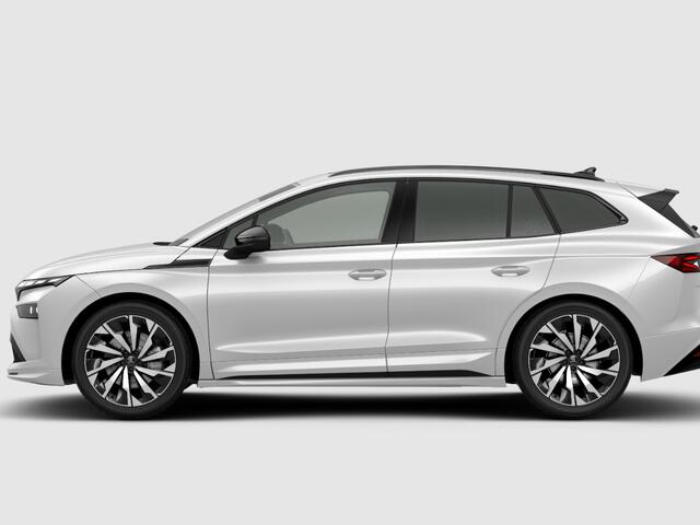 Skoda Enyaq iV Sportline Tour Edition 85 | Panoramisch schuif/kanteldak | Elektrisch wegklapbare trekhaak | 21" inch velgen Supernova | ¤3000,- inruilpremie |