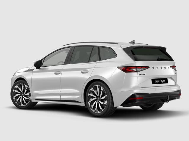 Skoda Enyaq iV Sportline Tour Edition 85 | Panoramisch schuif/kanteldak | Elektrisch wegklapbare trekhaak | 21" inch velgen Supernova | ¤3000,- inruilpremie |