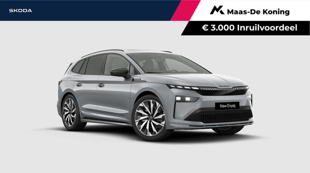 Skoda Enyaq iV Sportline Tour Edition 85 | Business Upgrade - Advanced | Elektrisch wegklapbare trekhaak | 21" inch velgen Supernova | Panoramisch schuif/kanteldak