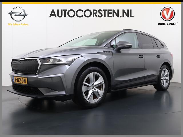 Skoda Enyaq iV 60 SOH 91% Warmtepomp Adap.Cruise Stuur+Stoelverwarming Camera 3-Zone Ecc Navi Apple Carplay Android Auto Keyless Advanced Pdc Lane Assist Dodehoek Assist Lmv 19" Bluetooth DAB Virtual Cockpit Verkeersbord Detectie 1e Eigenaar Origineel Nederlandse Auto D