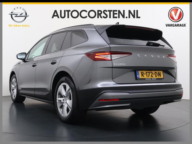 Skoda Enyaq iV 60 SOH 91% Warmtepomp Adap.Cruise Stuur+Stoelverwarming Camera 3-Zone Ecc Navi Apple Carplay Android Auto Keyless Advanced Pdc Lane Assist Dodehoek Assist Lmv 19" Bluetooth DAB Virtual Cockpit Verkeersbord Detectie 1e Eigenaar Origineel Nederlandse Auto D