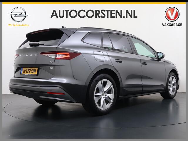 Skoda Enyaq iV 60 SOH 91% Warmtepomp Adap.Cruise Stuur+Stoelverwarming Camera 3-Zone Ecc Navi Apple Carplay Android Auto Keyless Advanced Pdc Lane Assist Dodehoek Assist Lmv 19" Bluetooth DAB Virtual Cockpit Verkeersbord Detectie 1e Eigenaar Origineel Nederlandse Auto D