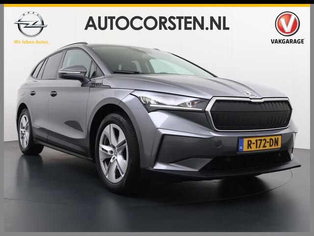 Skoda Enyaq iV 60 SOH 91% Warmtepomp Adap.Cruise Stuur+Stoelverwarming Camera 3-Zone Ecc Navi Apple Carplay Android Auto Keyless Advanced Pdc Lane Assist Dodehoek Assist Lmv 19" Bluetooth DAB Virtual Cockpit Verkeersbord Detectie 1e Eigenaar Origineel Nederlandse Auto D