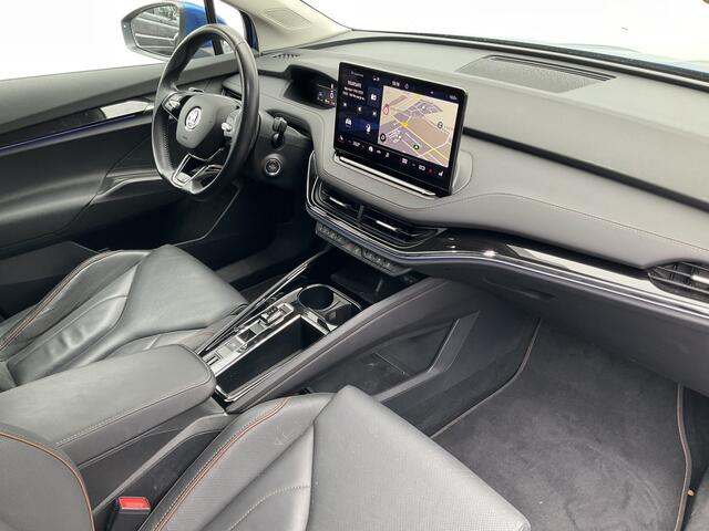 Skoda Enyaq iV 80 SOH 92.5% First Edition Leer Stoel/StuurVerw+Elektr Carplay Adapt.Cruise Sportline
