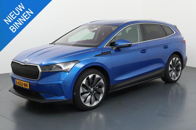 Skoda Enyaq iV 80 FIRST EDITION (91% SOH) I TREKHAAK I GROOT ACCUPAKKET I WARMTEPOMP I STOELVERWARMING I LEDEREN BEKLEDING