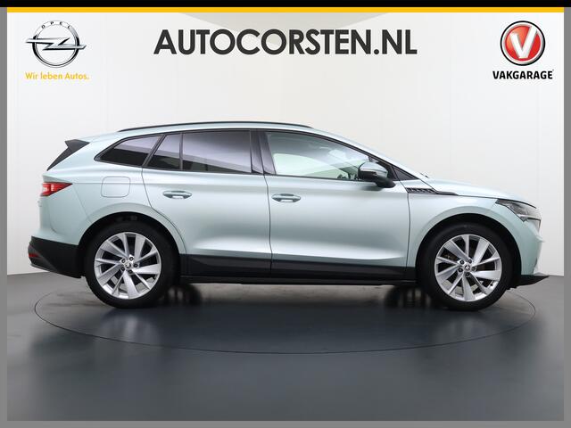 Skoda Enyaq iV 60 First Edition SOH 92% 3-Zone Ecc Adap.Cruise Stoel+Stuurverwarming Elek.Stoel+Memory Camera Apple Camera Android Auto Navi Pdc Keyless advanced Led Matrix Blind Spot Warning Lmv Privacy Glas Lane Assist DAB P-Assist GSM Draadloos laden Dealeronderhoude