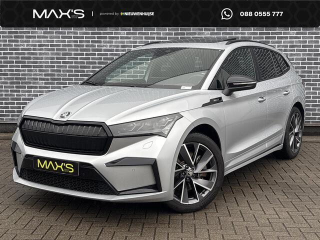 Skoda Enyaq iV 80 Sportline | Panoramadak | Achteruitrijcamera | Parkeersensoren | Keyless Entry | Stoelverwarming | Matrix-LED Koplampen | Cruise Control Adaptief | Dodehoekdetectie | Navigatie | Apple Carplay | Android Auto