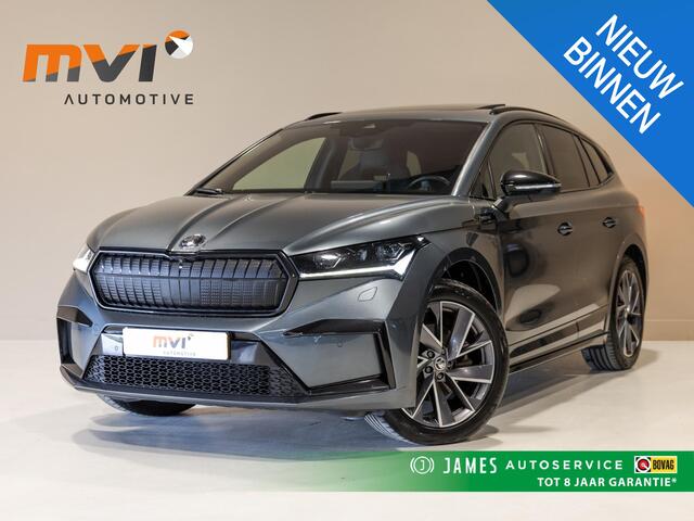Skoda Enyaq iV 60 Founders Edition Black Sportline / 179pk / Panorama dak / Achteruitrij camera / Memory stoelen /