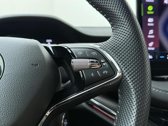Skoda Enyaq iV Coupé 80 RS | 299 PK | SoH 92% | Adaptive Cruise Control | Achteruitrijcamera | Panoramadak | Matrix LED | Canton Audio | Volleder | Keyless Entry | Climate control | Draadloze telefoonlader | Elektrische achterklep | Navigatiesysteem | Sfeerverlichting | Stuur- & Stoelverwarming | Apple Carplay / Android Auto |
