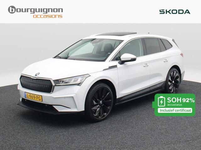 Skoda Enyaq iV 60 180 Pk | Panoramadak | Crystal Light LED | Stuur- en Stoelverwarming | Privacy Glass | Camera | 21 Inch