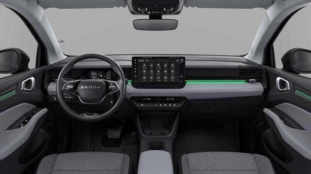 Skoda Epiq 55 Elektromotor 211 1AT Selection Launch Edition | Parkeersensoren achter | Sunset (donker getinte ramen achter) | Verwarmbare stoelen voor