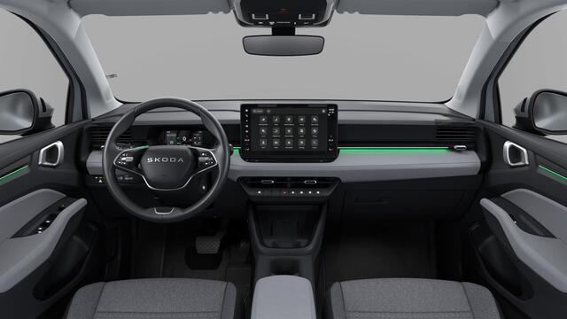 Skoda Epiq 55 Elektromotor 211 1AT Selection Launch Edition | Parkeersensoren achter | Sunset (donker getinte ramen achter) | Verwarmbare stoelen voor