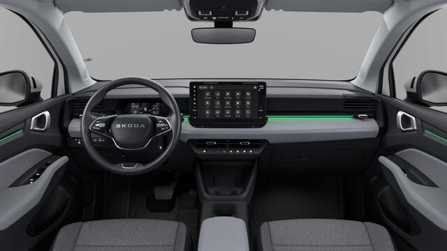 Skoda Epiq 55 Elektromotor 211 1AT Selection Launch Edition | Parkeersensoren achter | Sunset (donker getinte ramen achter) | Verwarmbare stoelen voor