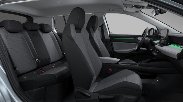 Skoda Epiq 55 Elektromotor 211 1AT Selection Launch Edition | Parkeersensoren achter | Sunset (donker getinte ramen achter) | Verwarmbare stoelen voor
