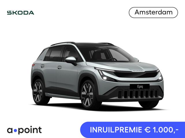 Skoda Epiq Business Launch Edition 56 kWh 211 pk | Suite Interieur | Light & View Pakket | Panorama Dak | Trekhaak | 19" lichtmetalen velgen Lark, zwart
