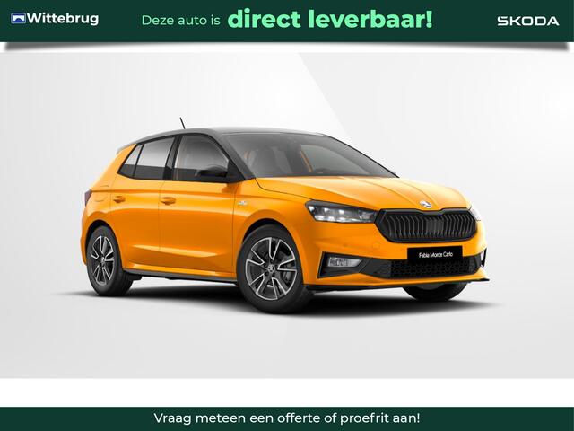 Skoda FABIA 1.0 TSI DSG Monte Carlo Zwart dak