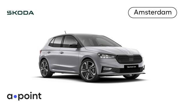 Skoda FABIA Monte Carlo 1.0 TSI 115 pk 7 versn. DSG | Travel assist plus | 18 inch lichtmetalen velgen | Verwarmbare voorstoelen | Zwart dak