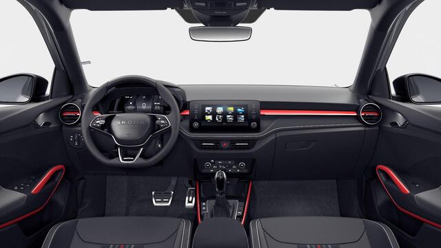 Skoda FABIA Monte Carlo 1.0 TSI 115 pk 7 versn. DSG | Travel assist plus | 18 inch lichtmetalen velgen | Verwarmbare voorstoelen | Zwart dak