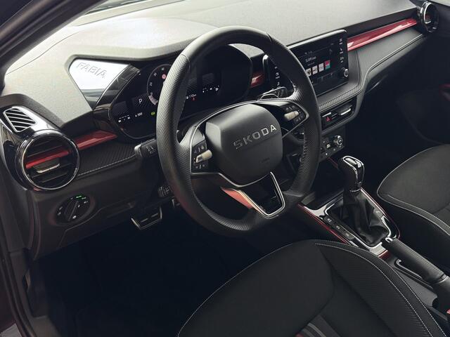 Skoda FABIA 1.0 TSI 116PK MONTE CARLO BLACK CAMERA LED STOEL/STUUR VERW ADAP, CRUISE VIC.COCKPIT 03/2025