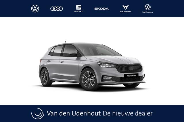Skoda FABIA 1.0 TSI Greentech 95 5MT Monte Carlo | Achteruitrijcamera | Cruise control met speedlimiter | Driver Activity Assistant, vermoeidheid waarschuwingssysteem