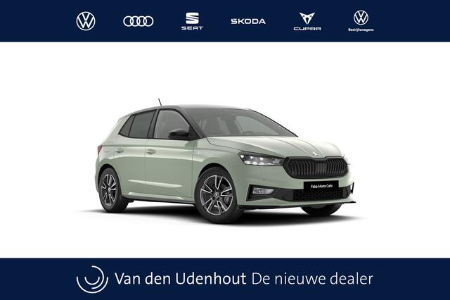 Skoda FABIA 1.0 TSI Greentech 95 5MT Monte Carlo | Achteruitrijcamera | Cruise control met speedlimiter | Driver Activity Assistant, vermoeidheid waarschuwingssysteem