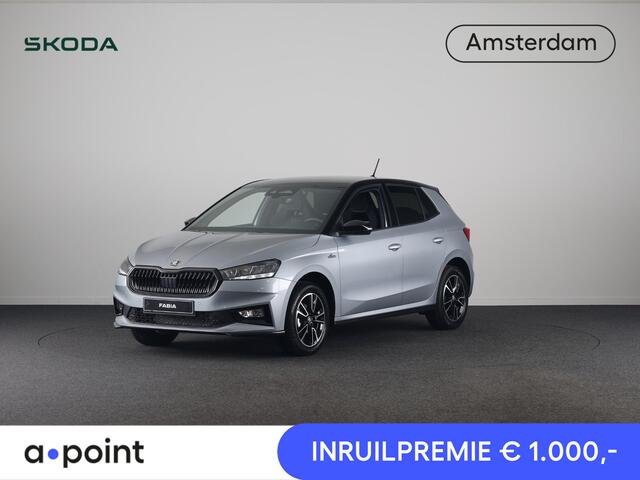 Skoda FABIA 1.0 TSI Monte Carlo | Smokey Diamond Metallic | Hill start Assist | Verwarmbare Voorstoelen | Draadloze Carplay