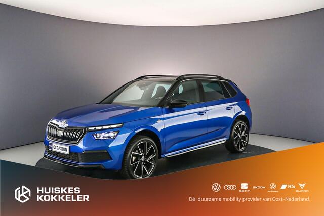 Skoda Kamiq Monte Carlo 1.0 TSI 110pk DSG Automaat Panoramadak, Adaptive cruise control, Elektrische achterklep, Achteruitrijcamera, Stoelverwarming, LED verlichting, Parkeersensoren