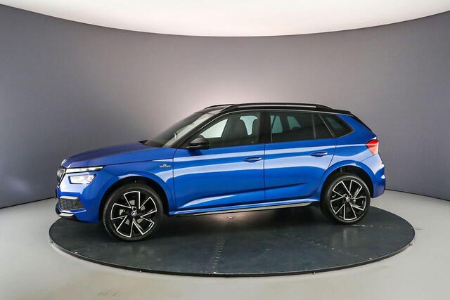 Skoda Kamiq Monte Carlo 1.0 TSI 110pk DSG Automaat Panoramadak, Adaptive cruise control, Elektrische achterklep, Achteruitrijcamera, Stoelverwarming, LED verlichting, Parkeersensoren