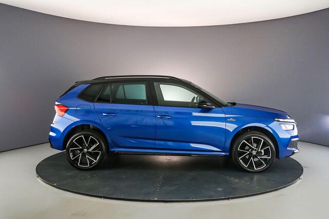 Skoda Kamiq Monte Carlo 1.0 TSI 110pk DSG Automaat Panoramadak, Adaptive cruise control, Elektrische achterklep, Achteruitrijcamera, Stoelverwarming, LED verlichting, Parkeersensoren