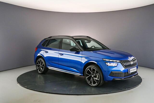 Skoda Kamiq Monte Carlo 1.0 TSI 110pk DSG Automaat Panoramadak, Adaptive cruise control, Elektrische achterklep, Achteruitrijcamera, Stoelverwarming, LED verlichting, Parkeersensoren