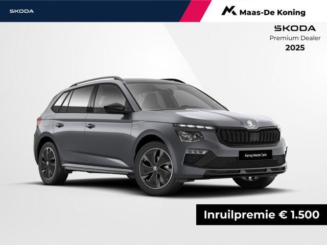 Skoda Kamiq Monte Carlo 1.0 TSI 85 kW / 115 PK SUV 6 versn. Ha nd | Metallic Lak | Winter Pakket | 17'' Lichtmetalen Velgen | 1500,- inruilvoordeel!!