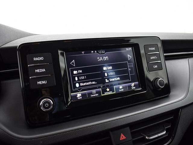 Skoda Kamiq 1.0 TSI 110pk Active · Apple/Android Car Play · Airco · DAB · Radio · LED Koplampen · 16'' Inch · Garantie t/m 11-09-2027 of 100.000km