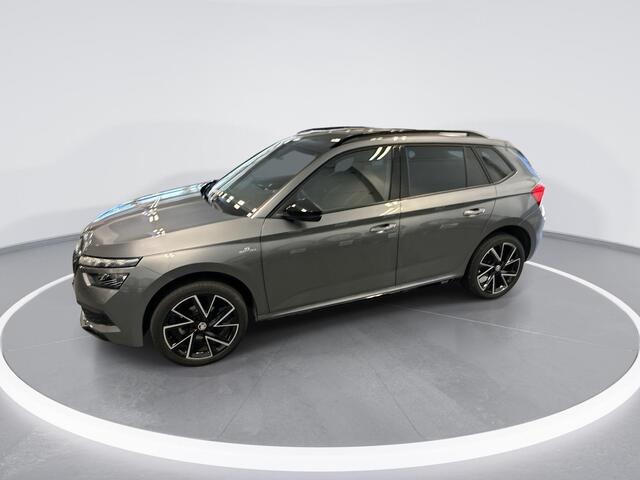 Skoda Kamiq 1.0 TSI 110pk DSG Monte Carlo · Panoramadak · Apple/Android Car Play · Cruise Control · Stoelverwarming · Keyless Start · 18"Velgen ·