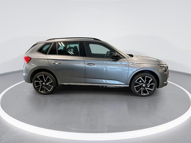 Skoda Kamiq 1.0 TSI 110pk DSG Monte Carlo · Panoramadak · Apple/Android Car Play · Cruise Control · Stoelverwarming · Keyless Start · 18"Velgen ·